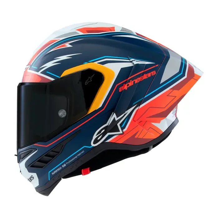 Capacete Alpinestars SR10 Pedro Acosta Azul/Vermelho/Branco